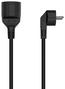 Aisens Cable Alargador de Alimentación Schuko CEE7/M-CEE7/H Negro 3m