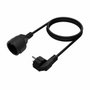 Aisens Cable Alargador de Alimentación Schuko CEE7/M-CEE7/H Negro 3m