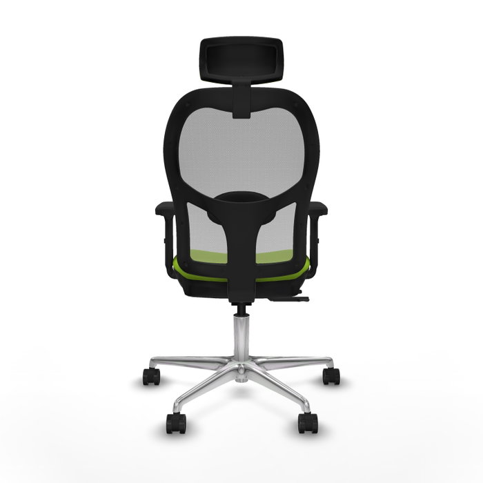 PIQUERAS Y CRESPO Silla de oficina Jorquera Sincro/Traslack Pistacho y Gris