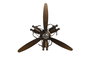 DKD Home Decor Decoracion Pared Loft Metal Marron Cobrizo 55 x 12 x 52 cm (2 Unidades)