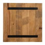 Ixia Tablero de Mesa Cuadrado de Madera de Mango Natural 70 x 70 x 3 cm