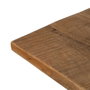 Ixia Tablero de Mesa Cuadrado de Madera de Mango Natural 70 x 70 x 3 cm