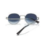 Hawkers Gafas de Sol MOMA #silver blue - Gafas de Sol Unisex, Montura Metal, Cristal 50 mm, Patilla 140 mm - Color Azul Plateado