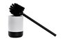 DKD Home Decor Escobillero de Resina e Inox Blanco 10x10x38 cm