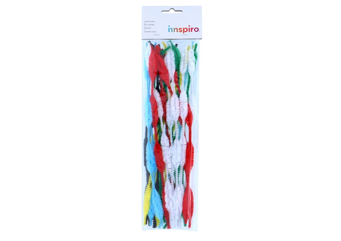 Innspiro Limpiapipas Chenilla Formas Mix 6 Colores 25u