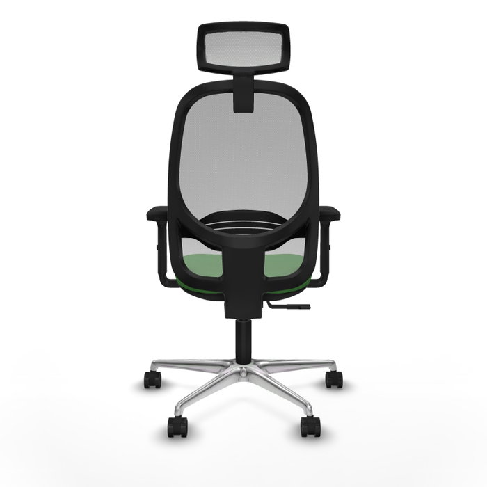 PIQUERAS Y CRESPO Silla de oficina Cilanco con mecanismo Sincro, Verde y Gris
