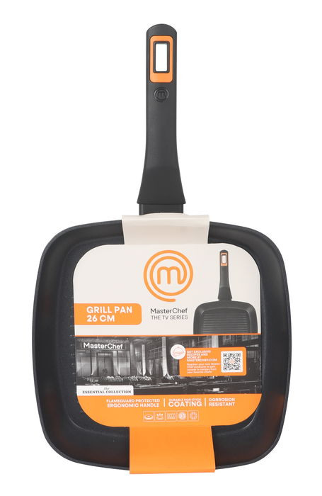 Masterchef Sartén Grill de Aluminio Forjado 26 cm, 2.8 mm, 2 Capas (6 Unidades)