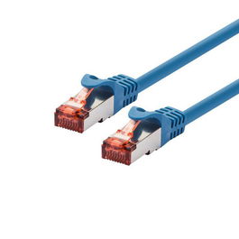 LOGON PROFESSIONAL Cable de Red Cat6 F/UTP UTP, 20M, Azul, Conectores RJ45, Patch Cable Profesional