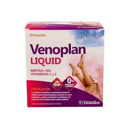 ZENTRUM Venoplan Liquid 20 Ampollas - Complemento alimenticio para vasos sanguíneos y protección celular