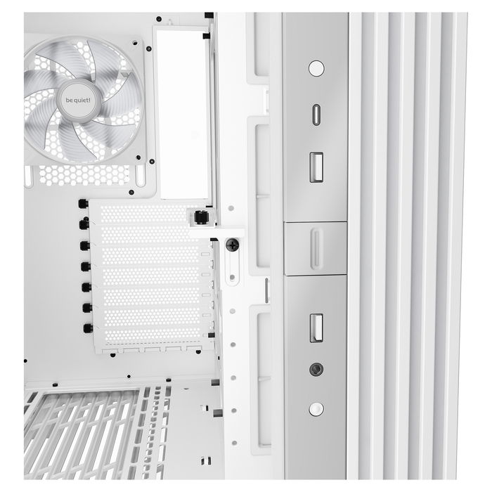 Be Quiet! Light Base 600 DX - Caja de PC Midi ATX Torre, Panel Frontal de Malla, Iluminación ARGB, Blanco