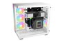 be quiet! Light Base 600 DX White - Caja de PC semitorre con panel panorámico de vidrio, iluminación ARGB, soporte para radiador 360mm y placa ATX