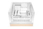 be quiet! Light Base 600 DX White - Caja de PC semitorre con panel panorámico de vidrio, iluminación ARGB, soporte para radiador 360mm y placa ATX