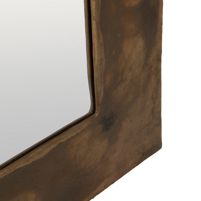 Espejo Oro Viejo Aluminio Decoración 100 X 2 X 220 cm