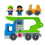 Little People Camión de Carga con Taller Mecánico y Transportador