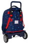 Mochila Escolar con Ruedas Spider-Man Neon Azul marino 33 X 45 X 22 cm