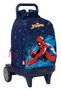 Mochila Escolar con Ruedas Spider-Man Neon Azul marino 33 X 45 X 22 cm