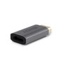 LINDY Adaptador de DisplayPort a HDMI 1.4, 8K 120Hz, HDCP, 48 Gbps, Hembra/Macho Gris, Ref. 41095
