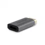 Lindy 41095 Adaptador DisplayPort 1.4 Macho a HDMI Hembra, 8K@120Hz, Color Gris