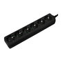 LogiLink LPS238B Regleta de Conexión 6 Tomas con Interruptor, Negro, 1.5 m de Cable, 3500 W, 250 V, 16 A, IP20 para Interior
