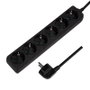 LogiLink LPS238B Regleta de alimentación de 6 salidas, Negro