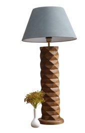 DKD Home Decor Lámpara Sobremesa Colonial 42 x 84 x 42 cm Mango Poliester