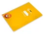 Liderpapel Cuaderno Espiral Pautaguía A4 Tapa Blanda 80 Hojas 75gr Cuadro Pautado 4mm Color Amarillo