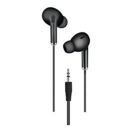 2GO Auriculares Intraurales Alámbricos con Conector 3.5 mm para Música y Llamadas - Negro (797314)