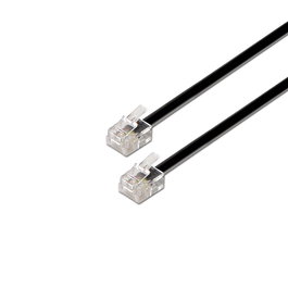 Aisens Cable de Teléfono RJ11 6P4C A143-0319 2m Negro