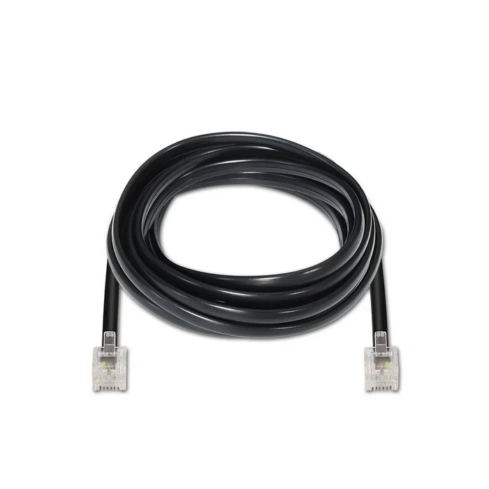Aisens Cable de Teléfono RJ11 6P4C Negro 2m