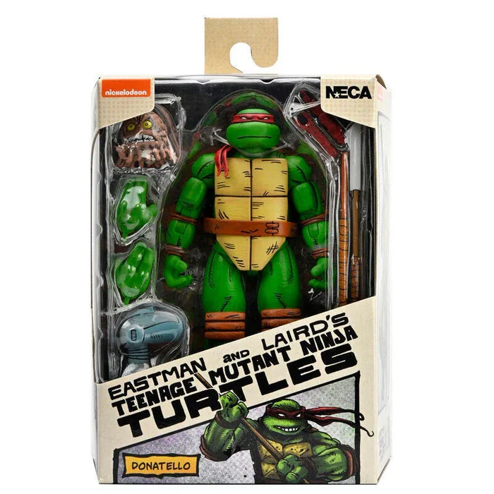 National Entertainment Collectibles Assoc. Donatello Scale Action Figure 18 cm Teenage Mutant Ninja Turtles Mirage Comics