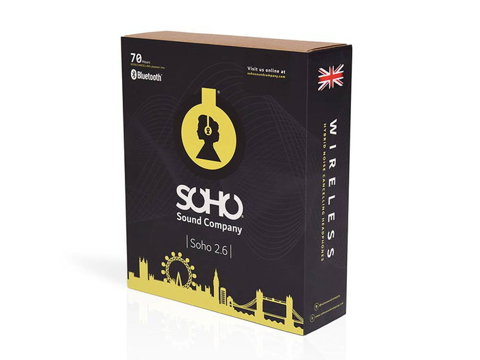 Auricular Híbrido Soho Tws Anc Bluetooth Negro