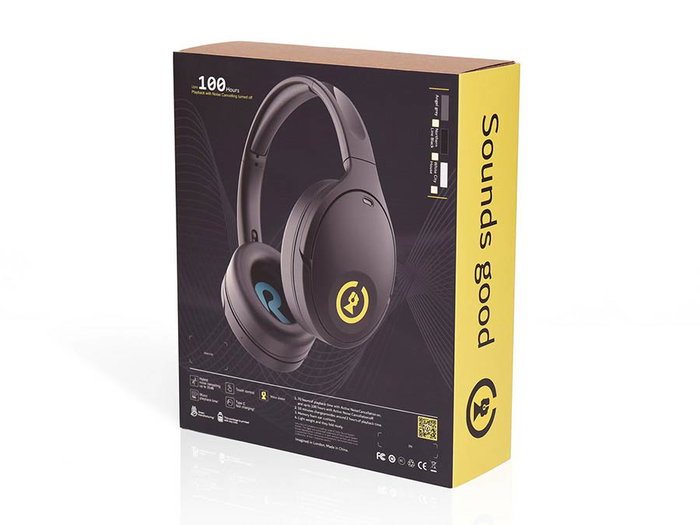 Auricular Híbrido Soho Tws Anc Bluetooth Negro
