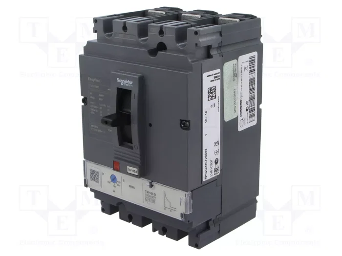 SCHNEIDER ELECTRIC EasyPact CVS MCCB Interruptor de potencia 3 polos 100A SCHNEIDER ELECTRIC EasyPact CVS MCCB Interruptor de potencia 3 polos 100A