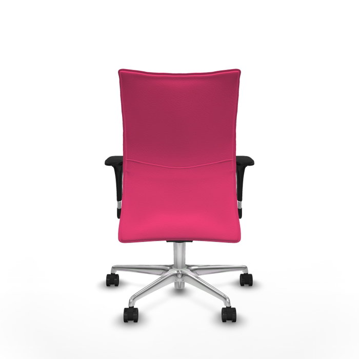 PIQUERAS Y CRESPO Silla Albacete Confidente Rosa con Mecanismo Sincro y Base de Aluminio PIQUERAS Y CRESPO Silla Albacete Confidente Rosa con Mecanismo Sincro y Base de Aluminio