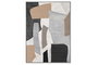 DKD Home Decor Cuadro Moderno Abstracto Gris Negro 103 x 143 x 4.5 cm Lienzo Poliester