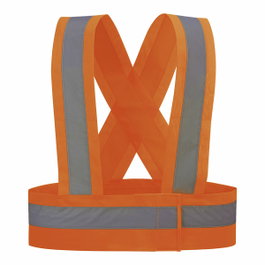 Juba Tirantes de alta visibilidad Hvtora Naranja fluorescente XL