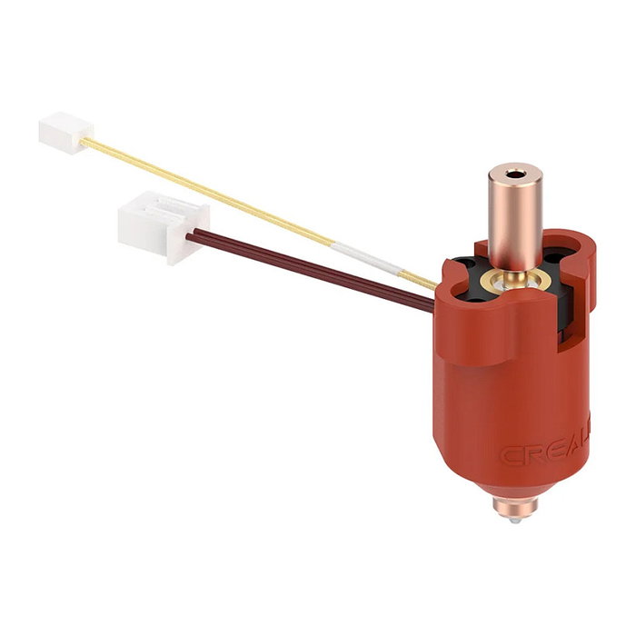 Creality 4001030123 Bloque Calefactor Cerámico para Impresora 3D K1 y K1 Max - Kit con Cobre, Acero, Titanio, Negro/Rojo/Cobre