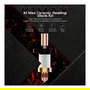 Creality 4001030123 Bloque Calefactor Cerámico para Impresora 3D K1 y K1 Max - Kit con Cobre, Acero, Titanio, Negro/Rojo/Cobre