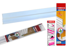 GEKO Burlete de PVC para Bajo Puerta 1 m x 38 mm Blanco