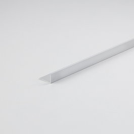 Arcansas Perfil de Ángulo L en Aluminio Plata para Bricolaje, 2000 x 20 x 10 mm