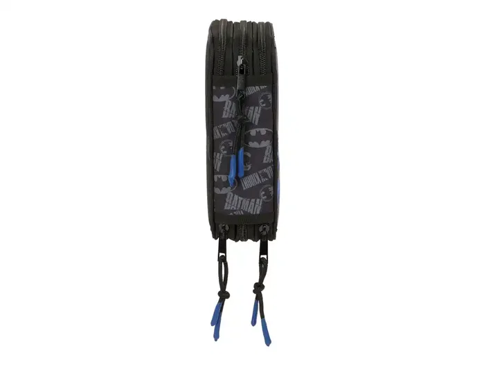Safta Plumier Escolar Batman, 37 Piezas, Triple Cremallera, Dimensiones 195x125x55 mm Safta Plumier Escolar Batman, 37 Piezas, Triple Cremallera, Dimensiones 195x125x55 mm
