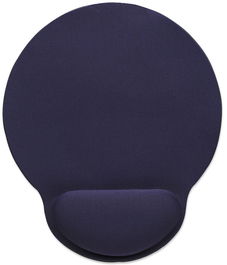 Manhattan Wrist Gel Support Pad And Mouse Mat, Blue, 241 x 203 x