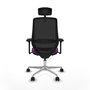 PIQUERAS Y CRESPO Silla de oficina Mardos con mecanismo Sincro/Traslack Morado y Negro