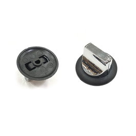 Edm Recambio Botón Horno Eléctrico Pack 3 Ref. 07582 Negro Cromado