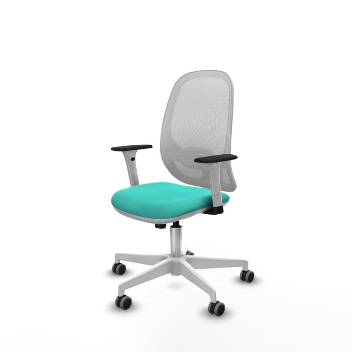 PIQUERAS Y CRESPO Silla de oficina Cilanco Turquesa y Blanco PIQUERAS Y CRESPO Silla de oficina Cilanco Turquesa y Blanco
