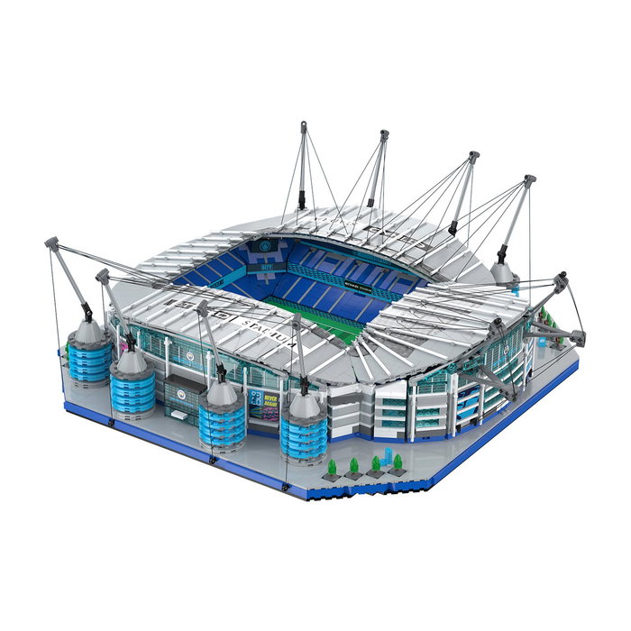 CADA Estadio Etihad Stadium del Manchester City Maqueta 4473 Piezas C66022W con Licencia Oficial, Jugadores Personalizables y Luces LED