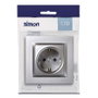 SIMON Enchufe Schuko Serie 10 Aluminio F1090443026