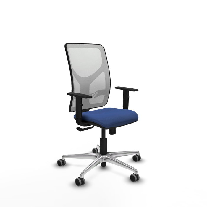 PIQUERAS Y CRESPO Silla de oficina Motilla con mecanismo Sincro, Azul marino y Blanco PIQUERAS Y CRESPO Silla de oficina Motilla con mecanismo Sincro, Azul marino y Blanco