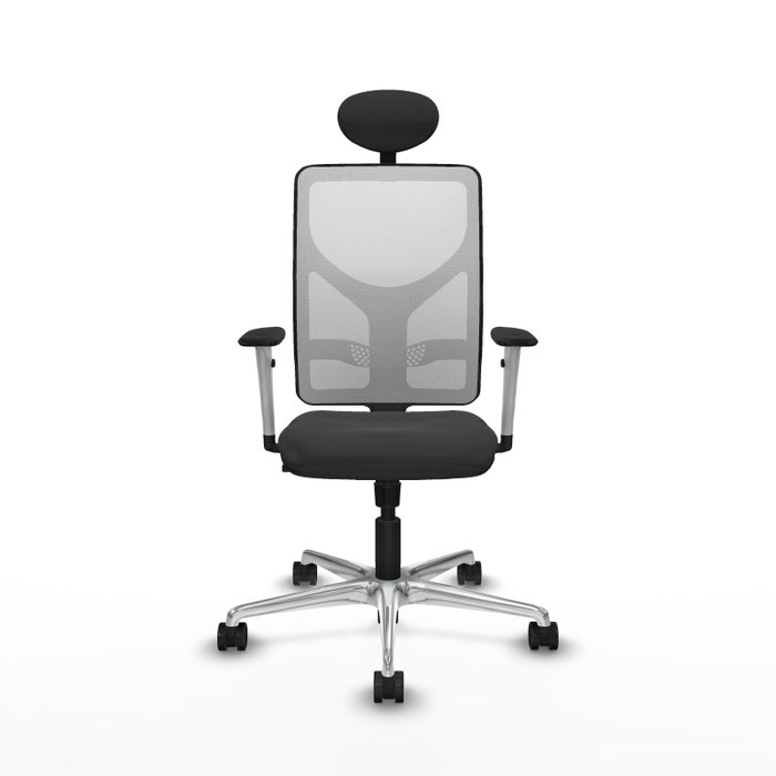 PIQUERAS Y CRESPO Silla de oficina Motilla con mecanismo Sincro, Gris oscuro y Blanco PIQUERAS Y CRESPO Silla de oficina Motilla con mecanismo Sincro, Gris oscuro y Blanco