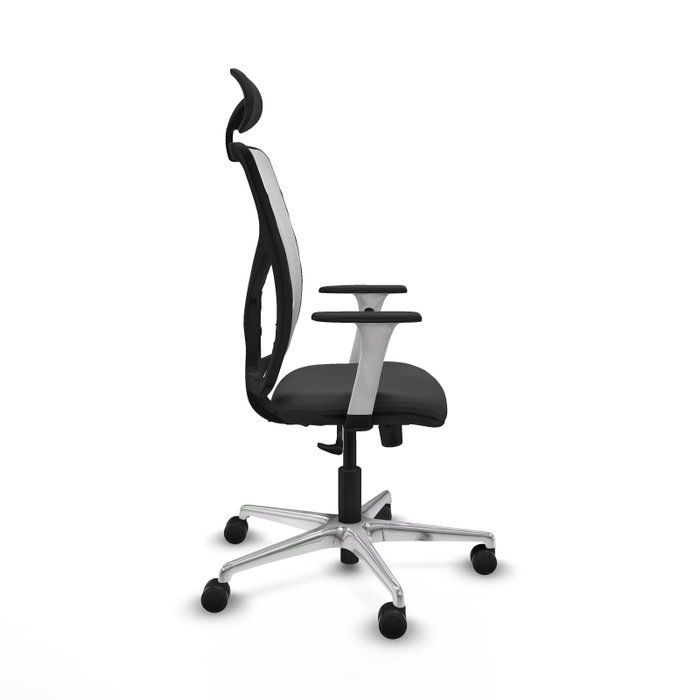 PIQUERAS Y CRESPO Silla de oficina Motilla con mecanismo Sincro, Gris oscuro y Blanco PIQUERAS Y CRESPO Silla de oficina Motilla con mecanismo Sincro, Gris oscuro y Blanco